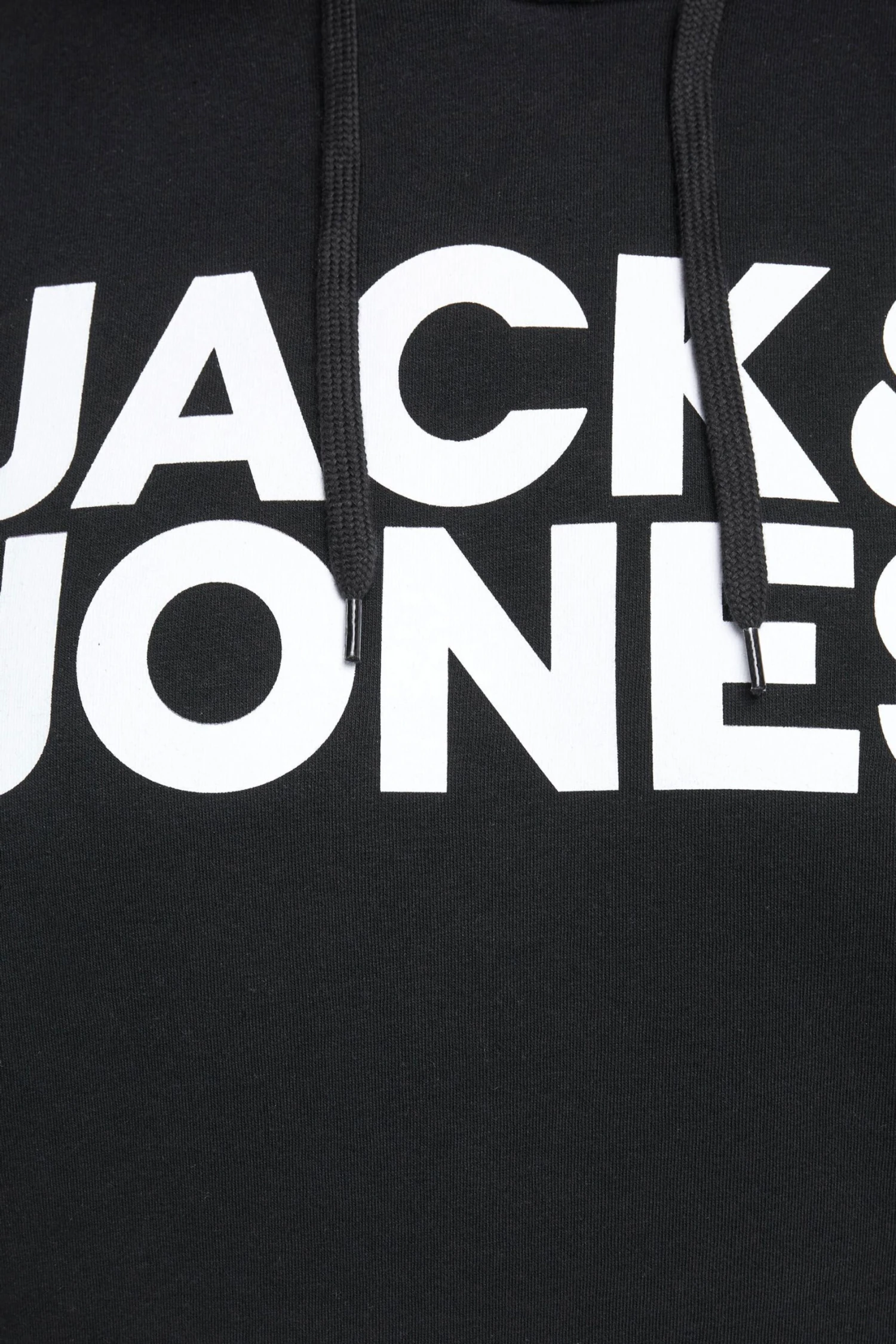 JACK & JONES Big & Tall Black Corp Logo Hoodie 2 JACK & JONES Big & Tall Black Corp Logo Hoodie - Image 2