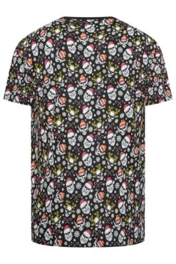 KAM Big & Tall Black Santa Skull Christmas T-Shirt 5 KAM Big & Tall Black Santa Skull Christmas T-Shirt -Menswear Mode Sales Store abd76af3 68f2 43 208476 Y