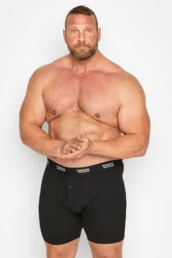 D555 Big & Tall 3 PACK Black Boxer Shorts -Menswear Mode Sales Store ac3d51e3 0a64 40 208112 A