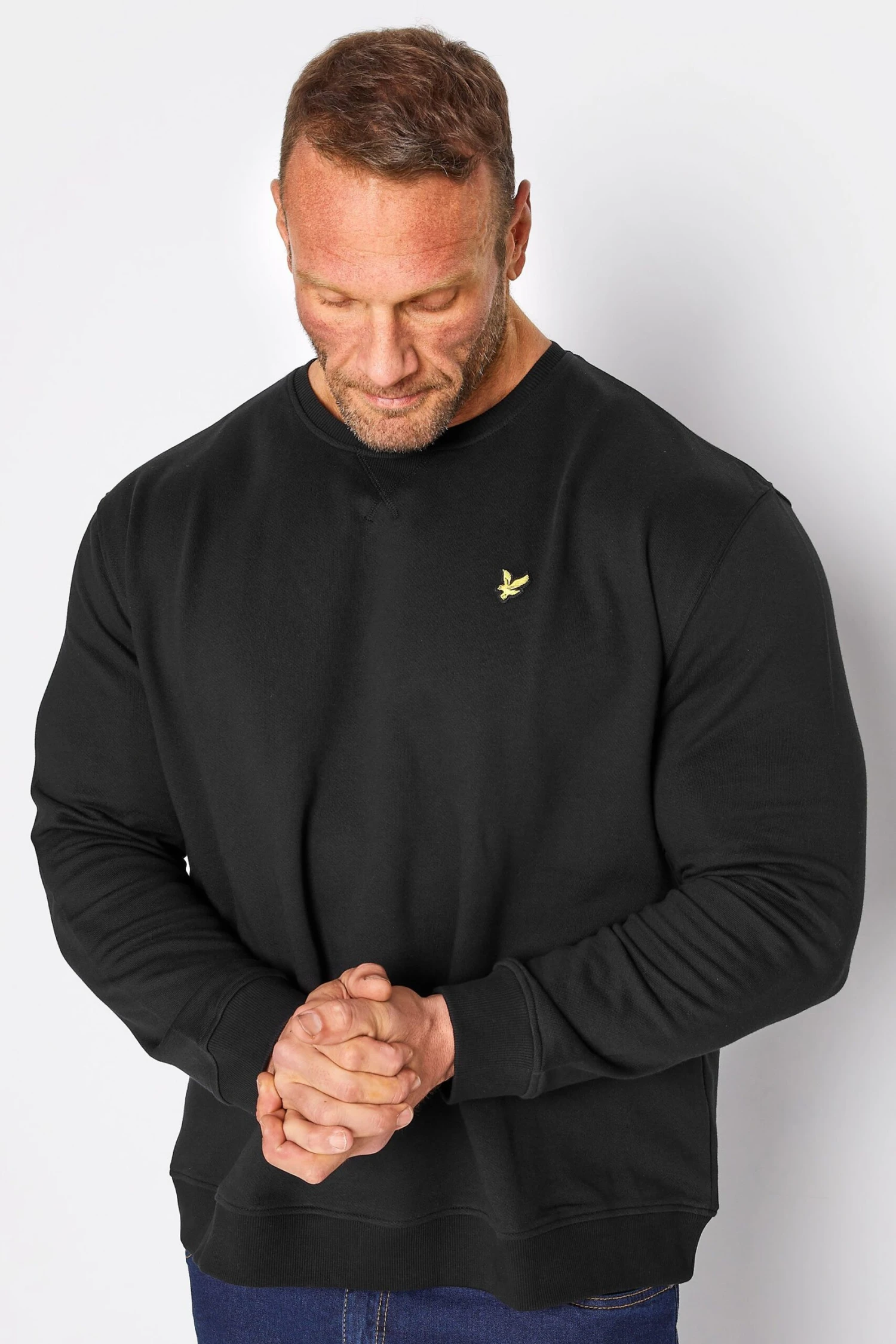 LYLE & SCOTT Big & Tall Black Sweatshirt 1 LYLE & SCOTT Big & Tall Black Sweatshirt