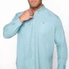 BadRhino Big & Tall Light Blue Poplin Long Sleeve Shirt