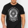 BadRhino Big & Tall Black Union Repair Print T-Shirt