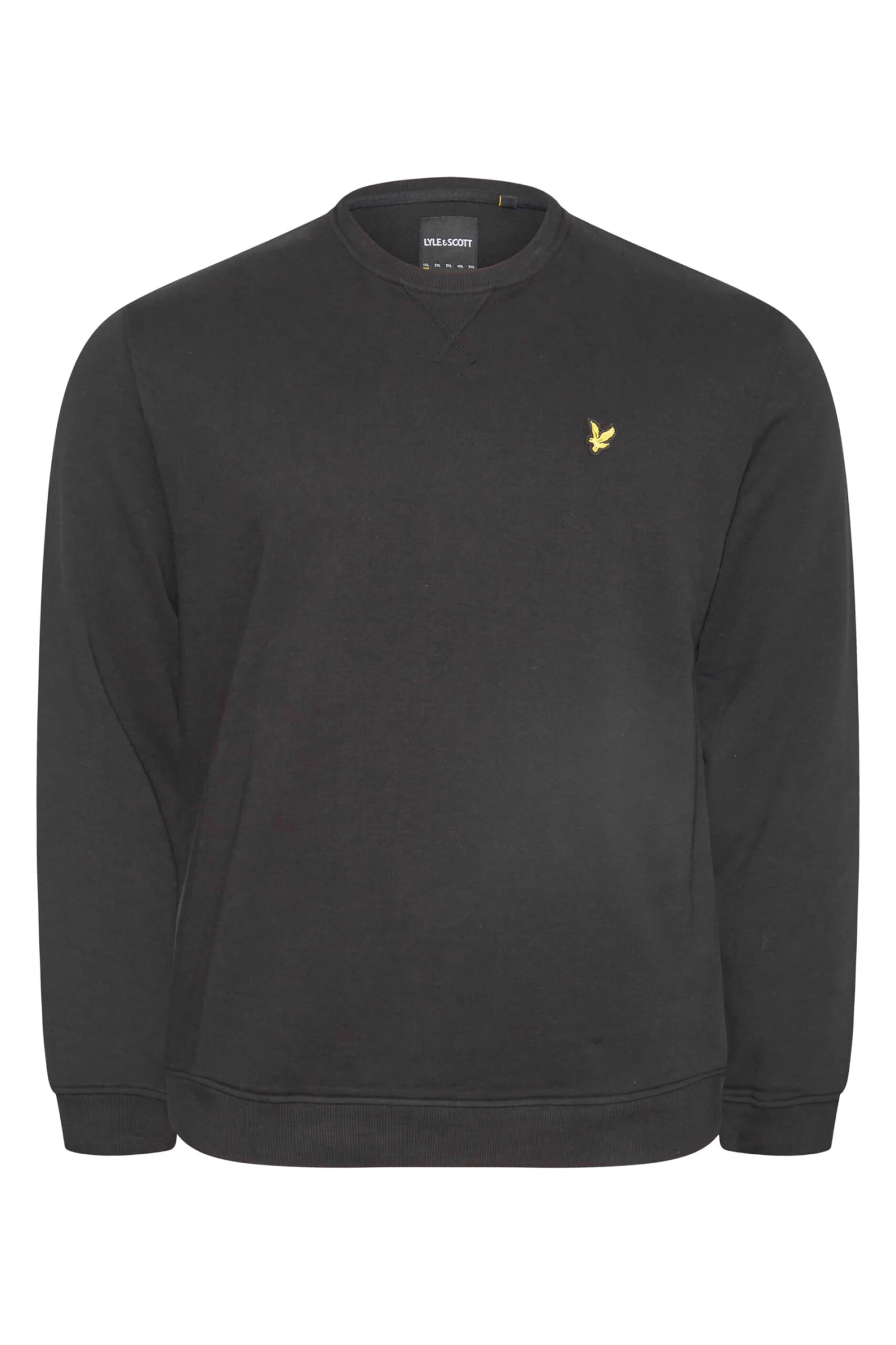 LYLE & SCOTT Big & Tall Black Sweatshirt 3 LYLE & SCOTT Big & Tall Black Sweatshirt - Image 3