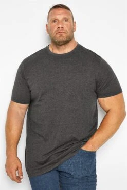 D555 Big & Tall Charcoal Grey Core T-Shirt