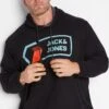 JACK & JONES Big & Tall Black Logan Hoodie