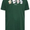 BEN SHERMAN Big & Tall Green Helmets Print T-Shirt