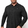 BadRhino Big & Tall Black Long Sleeve Core Polo Shirt