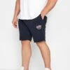 JACK & JONES Big & Tall Navy Blue Jogger Shorts