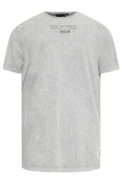 GNP Big & Tall Light Grey Logo Oversized T-Shirt -Menswear Mode Sales Store b5836129 7b31 42 208772 X