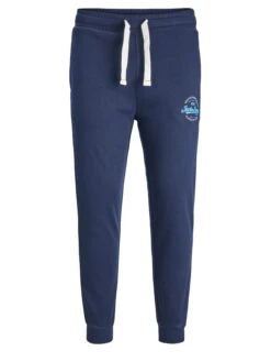 JACK & JONES Big & Tall Navy Blue Logo Print Cuffed Joggers 5 JACK & JONES Big & Tall Navy Blue Logo Print Cuffed Joggers -Menswear Mode Sales Store b64fcc7d 3c35 4c 208281 X