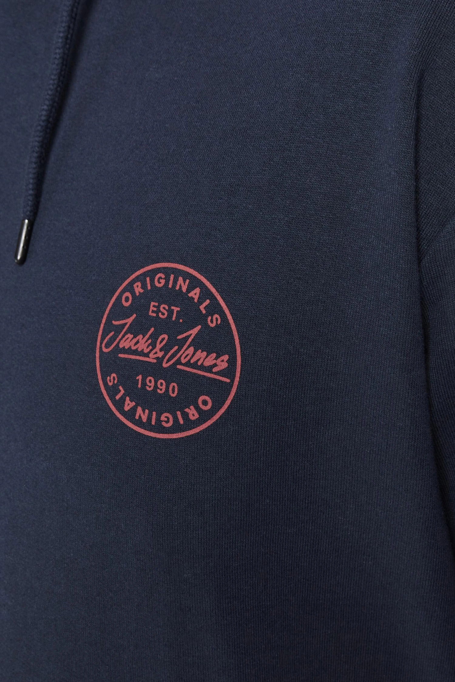 JACK & JONES Big & Tall Navy Blue Shark Hoodie 3 JACK & JONES Big & Tall Navy Blue Shark Hoodie - Image 3