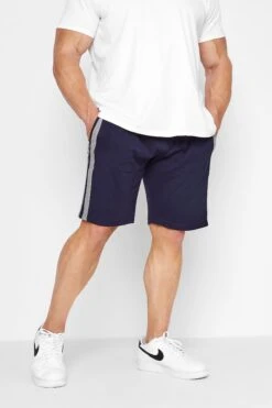 ED BAXTER Big & Tall Navy Blue Lounge Jogger Shorts