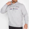 U.S. POLO ASSN. Big & Tall Grey Stripe Rider Hoodie