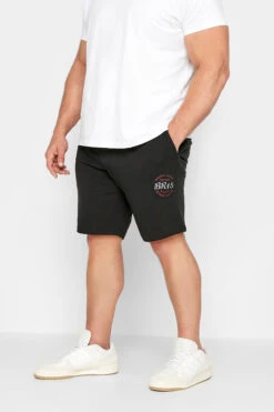 BadRhino Big & Tall Black BR15 Jogger Shorts