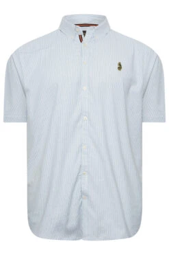 LUKE 1977 Big & Tall White Short Sleeve Shirt -Menswear Mode Sales Store be0d615c a5ba 44 207445 X
