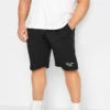 D555 Big & Tall Black Couture London Shorts