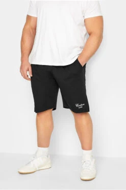 D555 Big & Tall Black Couture London Shorts