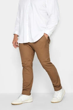 JACK & JONES Big & Tall Brown Chino Trousers