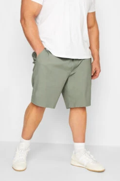 BadRhino Big & Tall Sage Green Stretch Chino Shorts