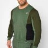 STUDIO A Big & Tall Khaki Green Cut & Sew Sweatshirt