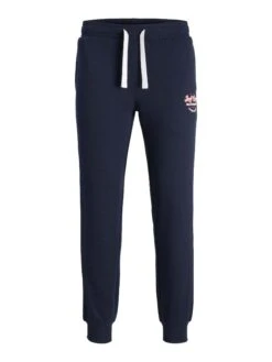 JACK & JONES Big & Tall Navy Blue Logo Print Joggers -Menswear Mode Sales Store c6484742 d75c 44 207286 X