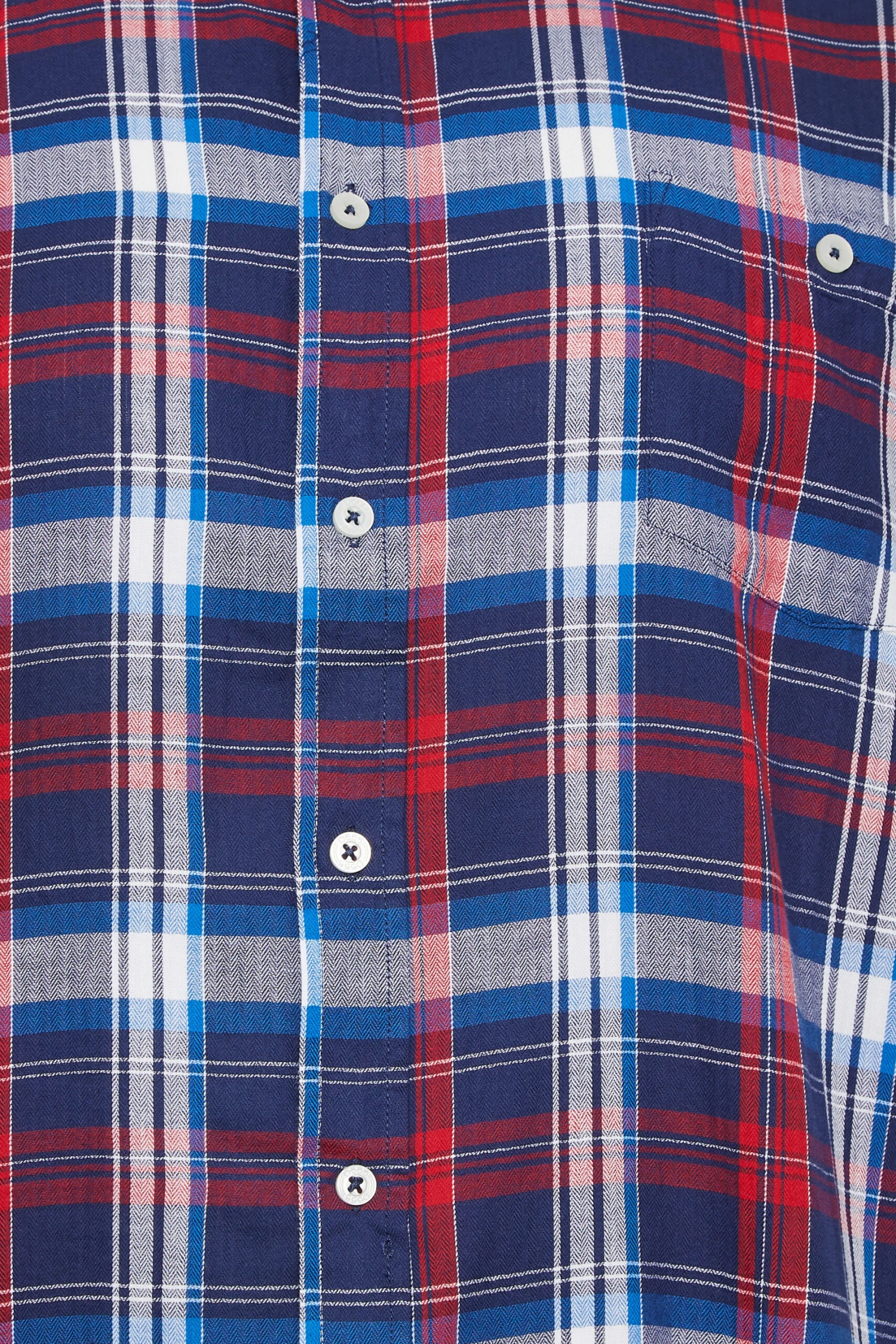 D555 Big & Tall Red Check Print Shirt 2 D555 Big & Tall Red Check Print Shirt - Image 2