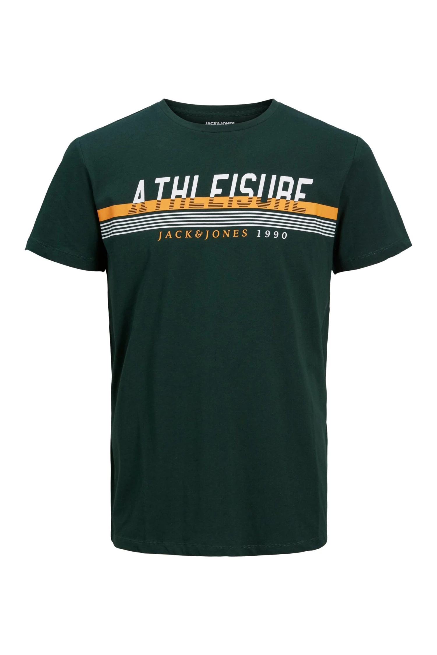 JACK & JONES Big & Tall Black Stripe 'Athleisure' Graphic Print T-Shirt 2 JACK & JONES Big & Tall Black Stripe 'Athleisure' Graphic Print T-Shirt - Image 2