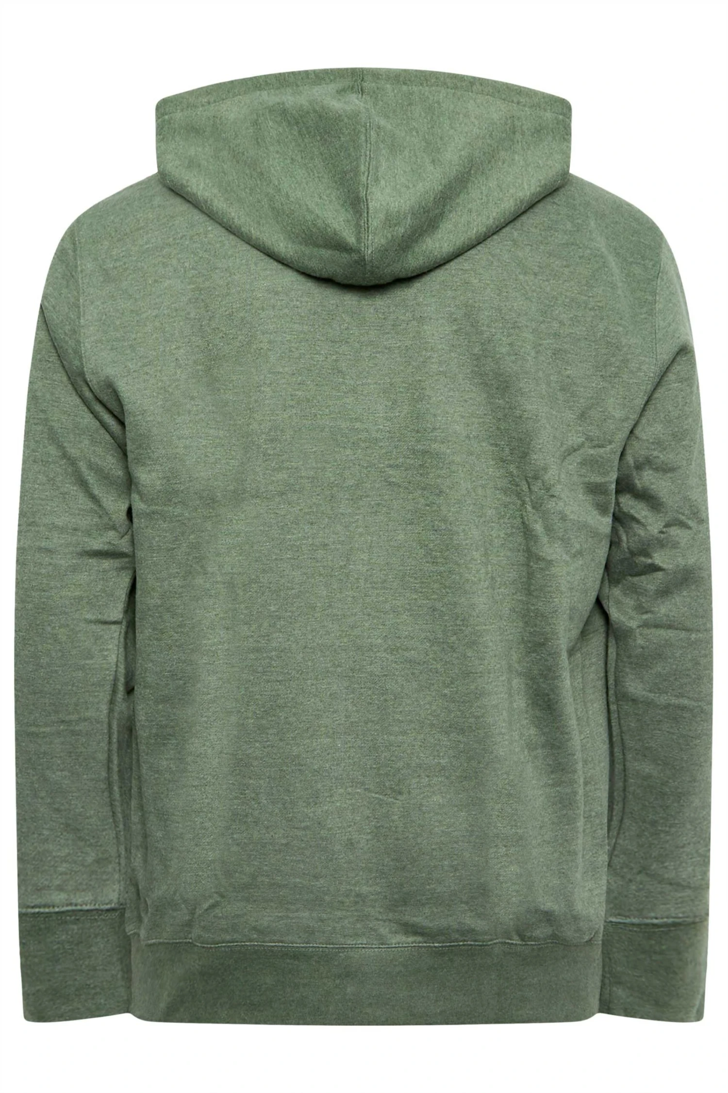 KAM Big & Tall Khaki Green 'Original' Zip Through Hoodie 3 KAM Big & Tall Khaki Green 'Original' Zip Through Hoodie - Image 3