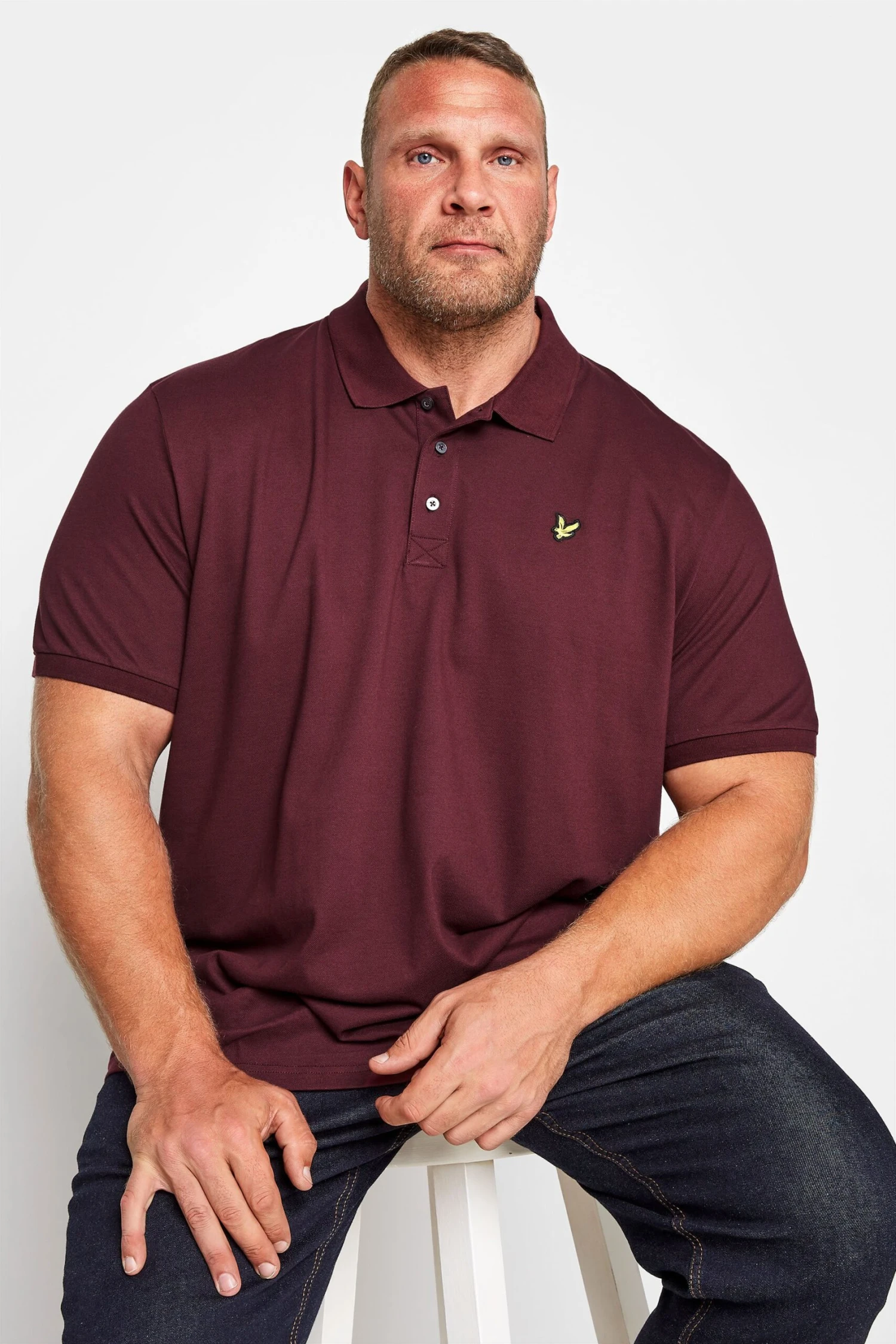 LYLE & SCOTT Big & Tall Burgundy Red Core Polo Shirt 1 LYLE & SCOTT Big & Tall Burgundy Red Core Polo Shirt