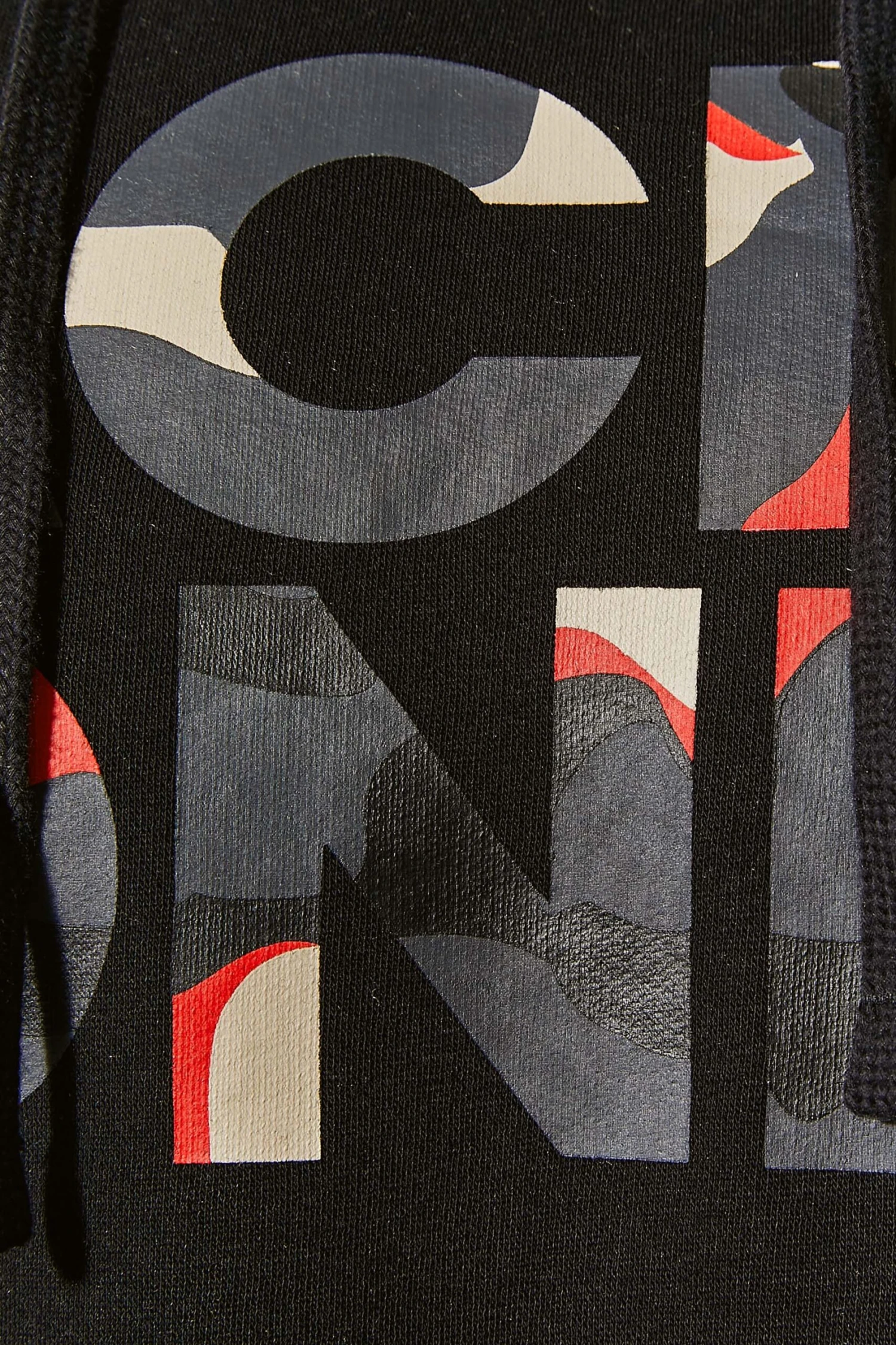 JACK & JONES Big & Tall Black Logo Hooded Sweatshirt 2 JACK & JONES Big & Tall Black Logo Hooded Sweatshirt - Image 2