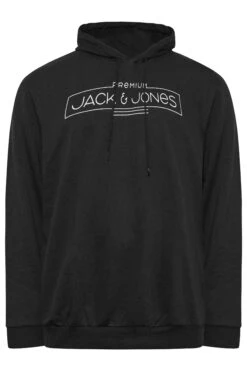JACK & JONES Big & Tall Black Premium Logo Hoodie 5 JACK & JONES Big & Tall Black Premium Logo Hoodie -Menswear Mode Sales Store d02cdf2a f888 48 207080 X