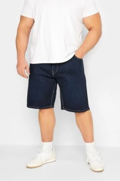 KAM Big & Tall Indigo Blue Denim Shorts