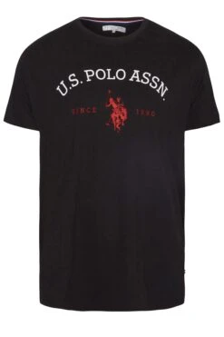 U.S. POLO ASSN. Big & Tall Black Graphic Logo T-Shirt -Menswear Mode Sales Store d30fe34c 971d 49 206340 X