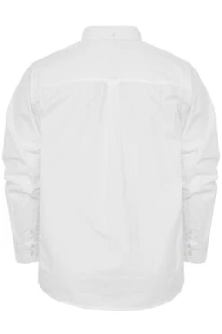 BadRhino Big & Tall White Poplin Long Sleeve Shirt -Menswear Mode Sales Store d321eed3 02a0 44 203813R BK