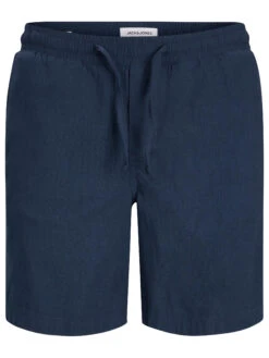 JACK & JONES Big & Tall Navy Blue Linen Blend Shorts -Menswear Mode Sales Store d431056c eca2 4f 207457 X