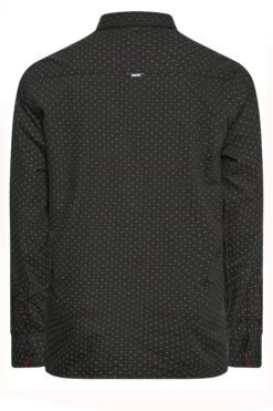D555 Big & Tall Black Dot Print Shirt -Menswear Mode Sales Store d4877d04 2dc9 41 208375 Y