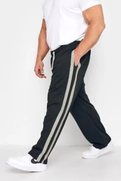 ED BAXTER Big & Tall Black Lounge Joggers