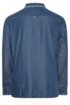 D555 Big & Tall Navy Blue Denim Shirt -Menswear Mode Sales Store d63a8b3f 0e02 4b 208371 Y