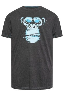 KAM Big & Tall Charcoal Grey Gorilla Print T-Shirt -Menswear Mode Sales Store d64ce2ec 781f 47 208440 X