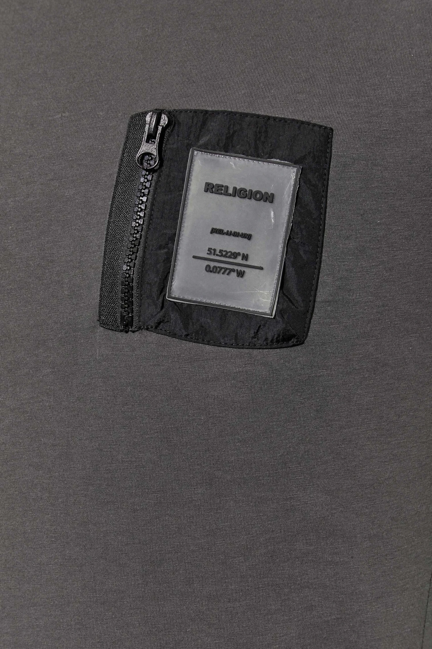 RELIGION Big & Tall Grey Slider T-Shirt 2 RELIGION Big & Tall Grey Slider T-Shirt - Image 2