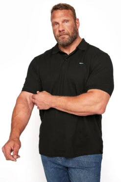 BadRhino Big & Tall Black Core Polo Shirt