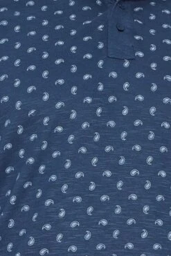 BadRhino Big & Tall Navy Blue Shell Print Polo Shirt -Menswear Mode Sales Store d9bdbeac 9d89 4f 208094 Z