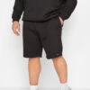 BadRhino Big & Tall Black Essential Jogger Shorts