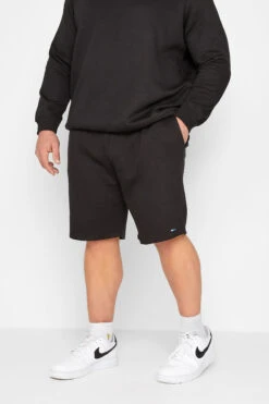 BadRhino Big & Tall Black Essential Jogger Shorts