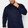 JACK & JONES Big & Tall Navy Blue Shirt