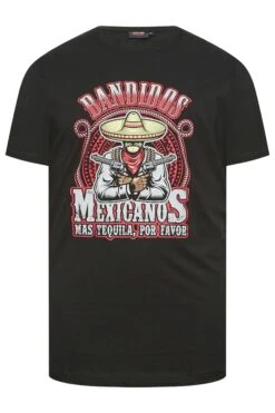ESPIONAGE Big & Tall Black 'Mexican Bandit' Printed T-Shirt -Menswear Mode Sales Store df7b1fda 33eb 4a 207782 X