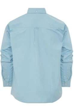 BadRhino Big & Tall Light Blue Poplin Long Sleeve Shirt -Menswear Mode Sales Store e049438e 5a19 43 203815R BK
