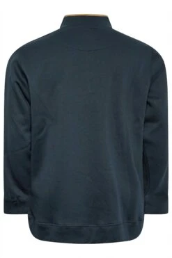 D555 Big & Tall Navy Quarter Neck Zip Sweatshirt -Menswear Mode Sales Store e287b44a e130 4e 208412 Y