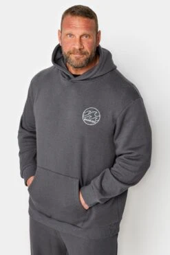 BadRhino Grey Patch Logo Hoodie