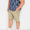 KAM Big & Tall Sand Brown Chino Stretch Short